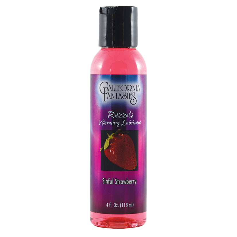 Love Spark Cove | Intimate Apparel, Pleasure Shop & Free Shipping Razzels Warming Lube-Sinful Strawberry 4oz — main product s