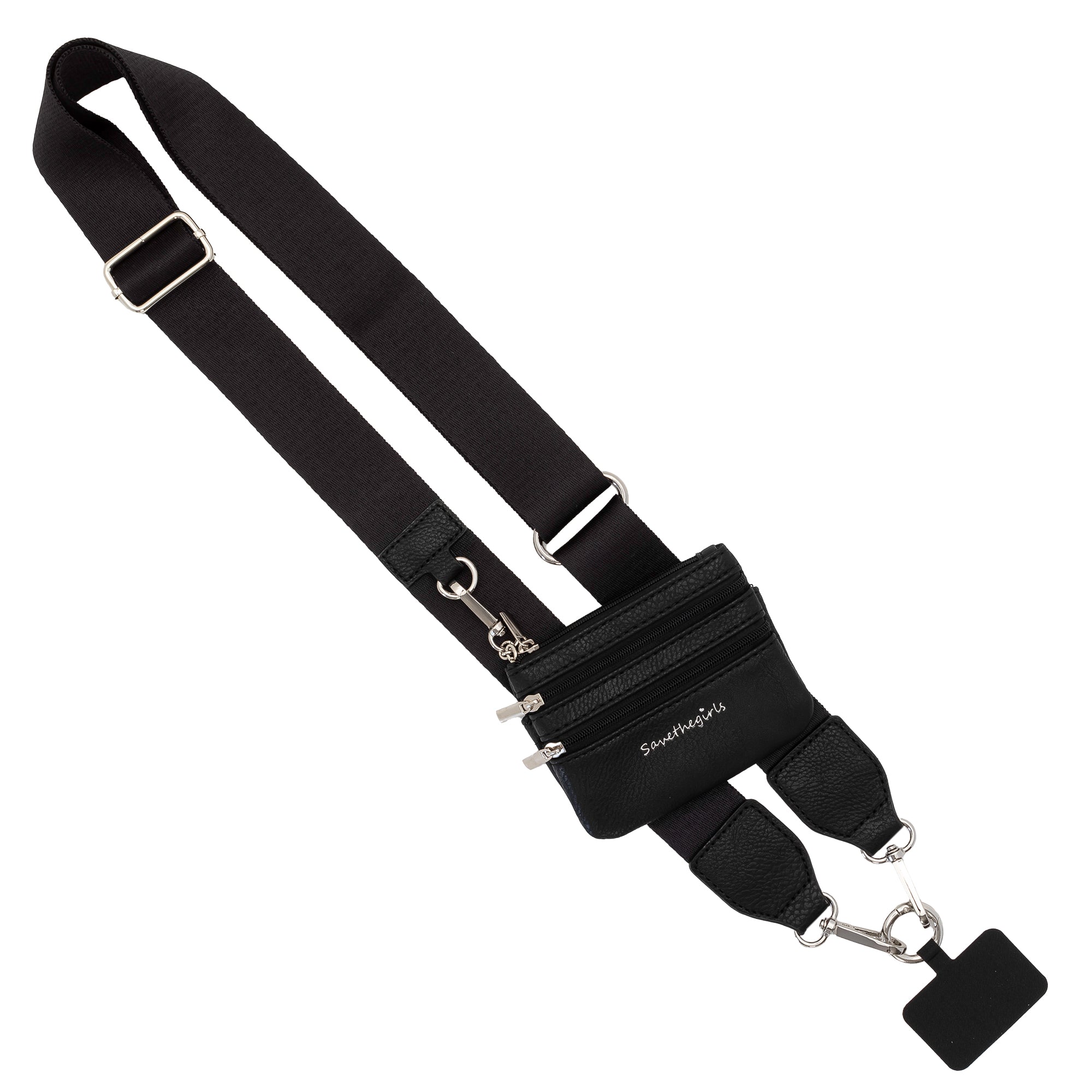 SaveTheGirls Clip & Go Strap with Pouch - Solid Collection — main product shot