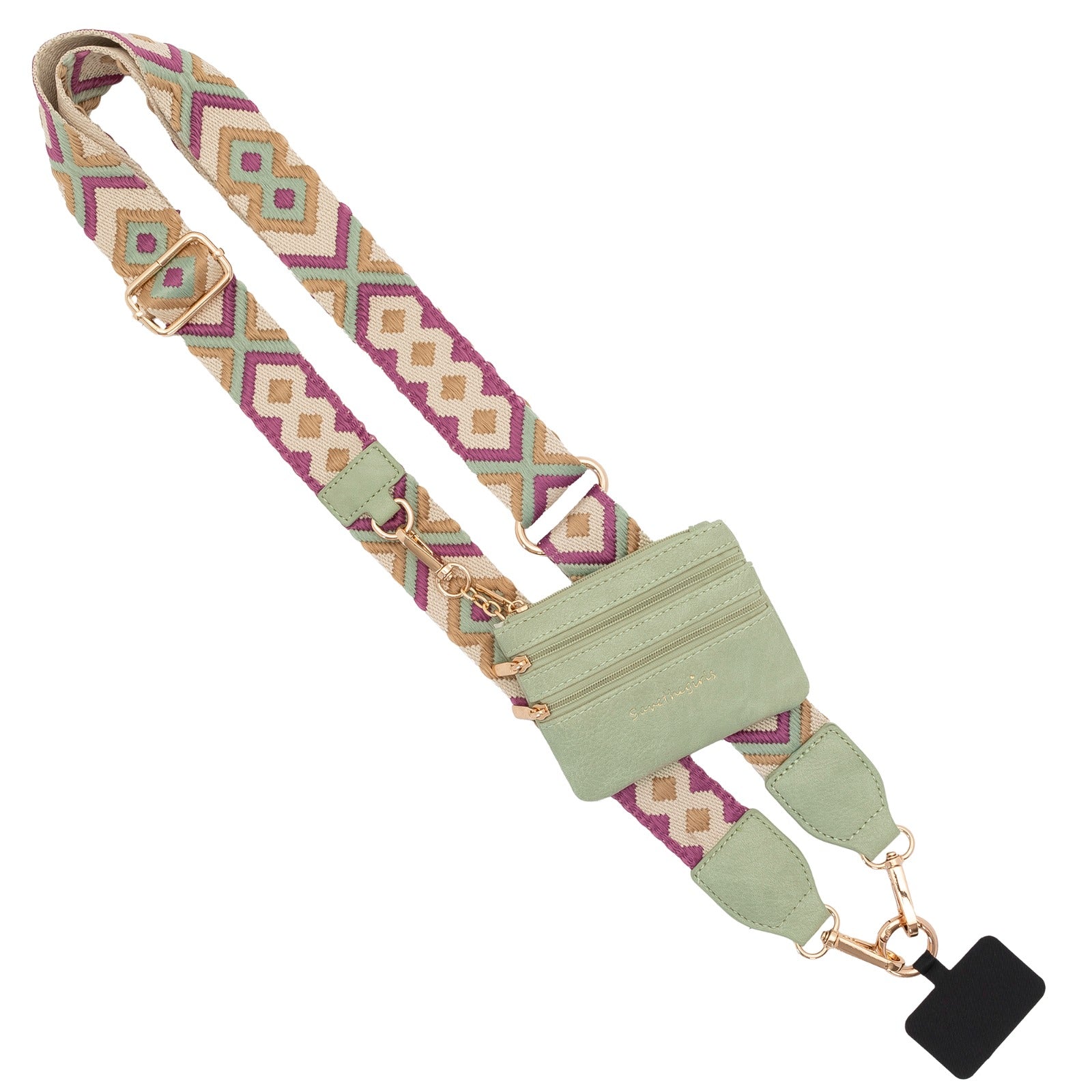 SaveTheGirls Clip & Go Strap w/Zippered Pouch — main product shot
