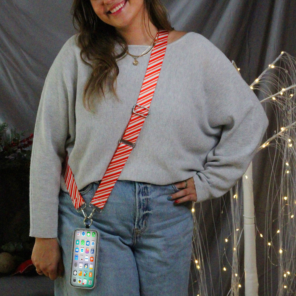SaveTheGirls Clip & Go Strap Christmas — fabric or material detail
