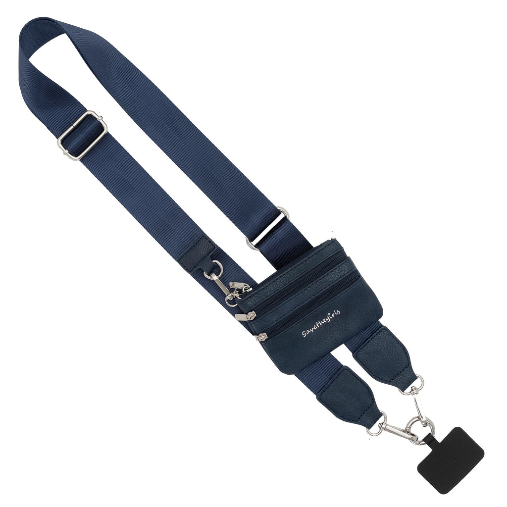 SaveTheGirls Clip & Go Strap with Pouch - Neutral Collection — back view