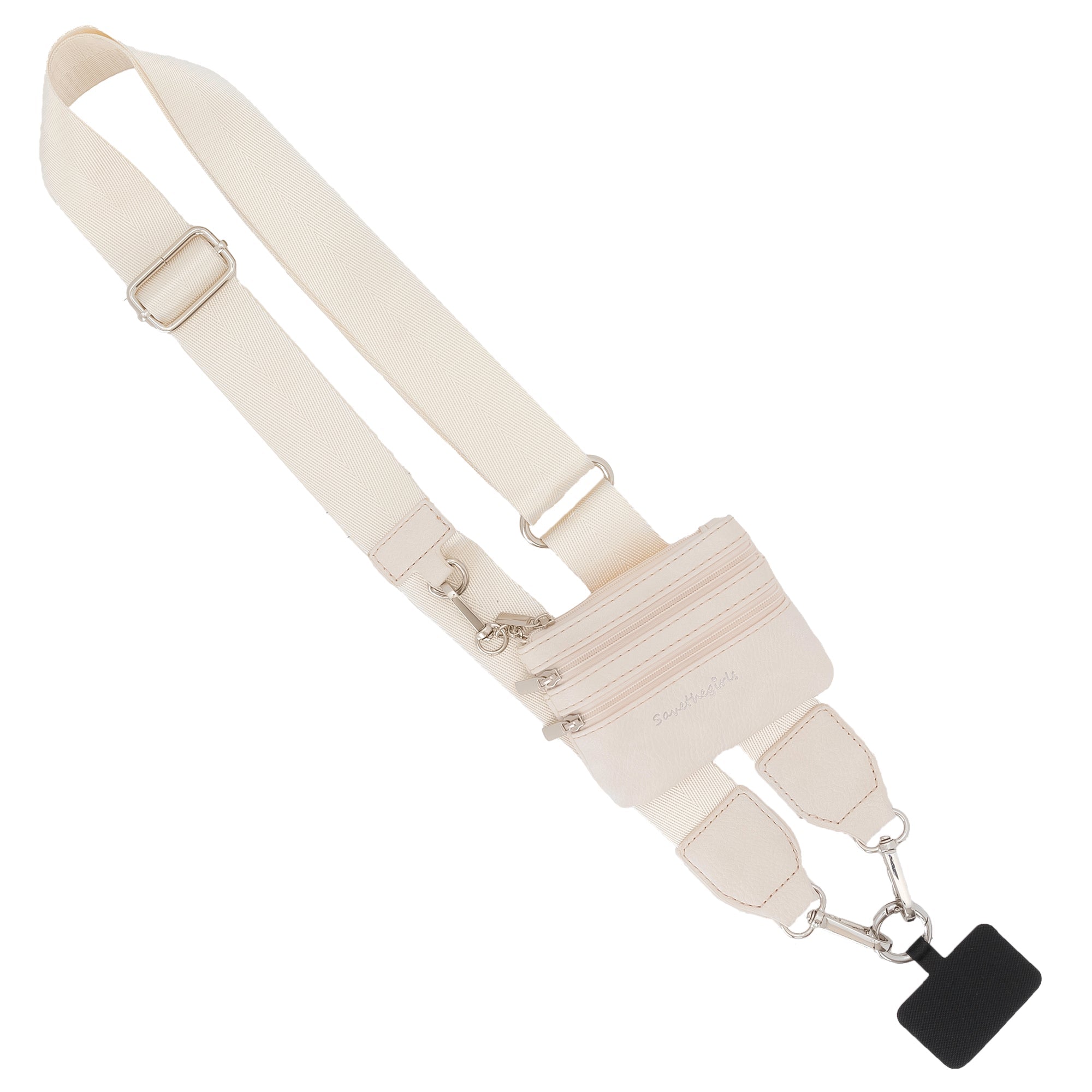 SaveTheGirls Clip & Go Strap with Pouch - Neutral Collection — main product shot
