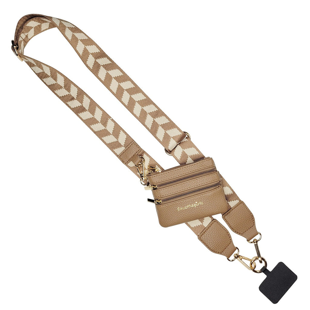 SaveTheGirls Clip & Go Strap w/Zippered Pouch — back view