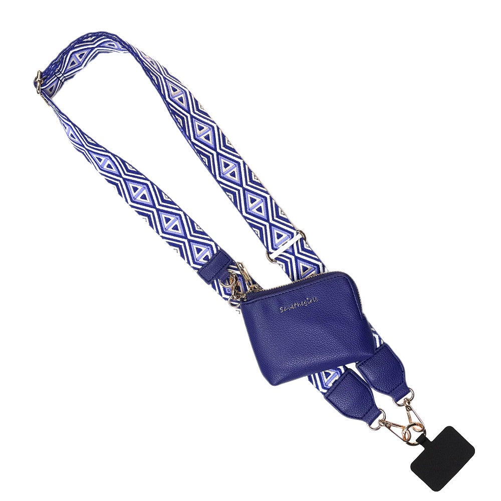SaveTheGirls Clip & Go Strap w/RFID Pouch Diamond Pattern — size reference