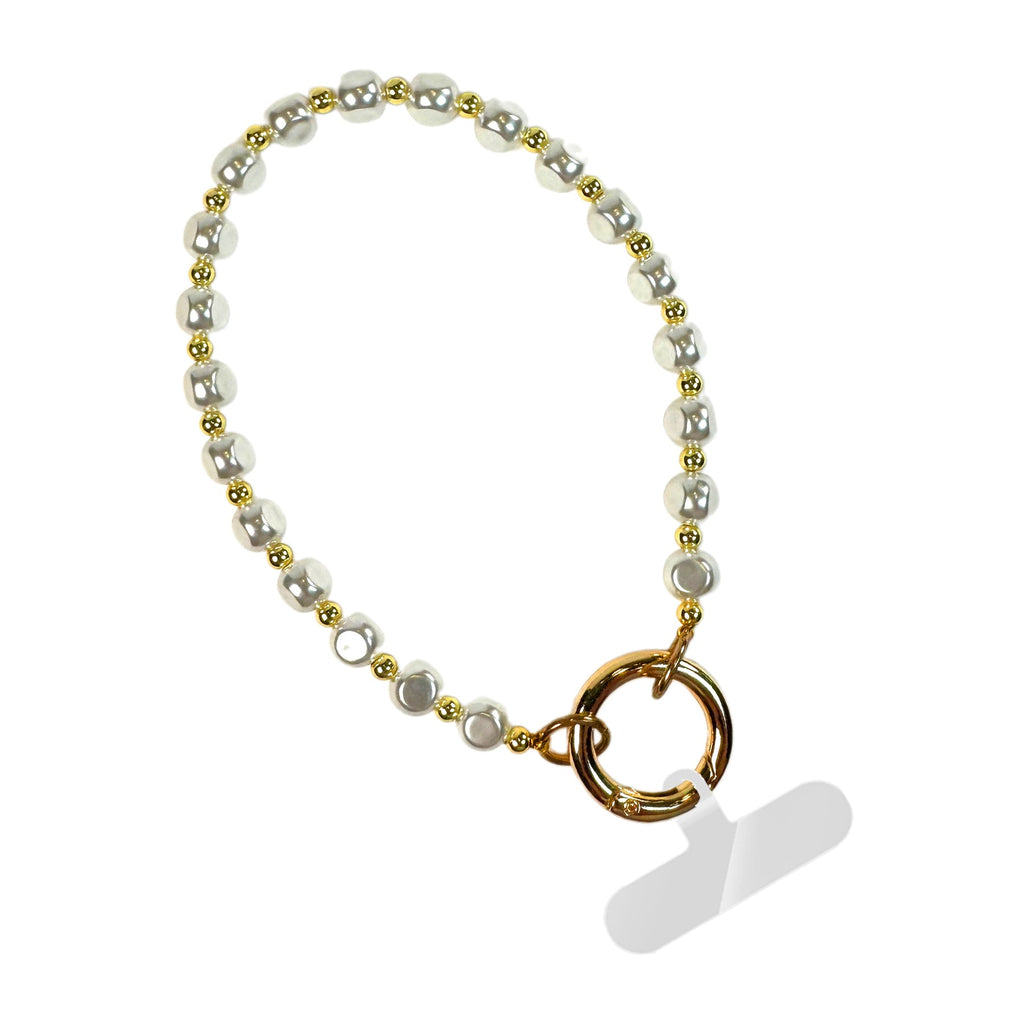 SaveTheGirls Clip & Go Beaded Wristlet Nina Collection — fabric or material detail