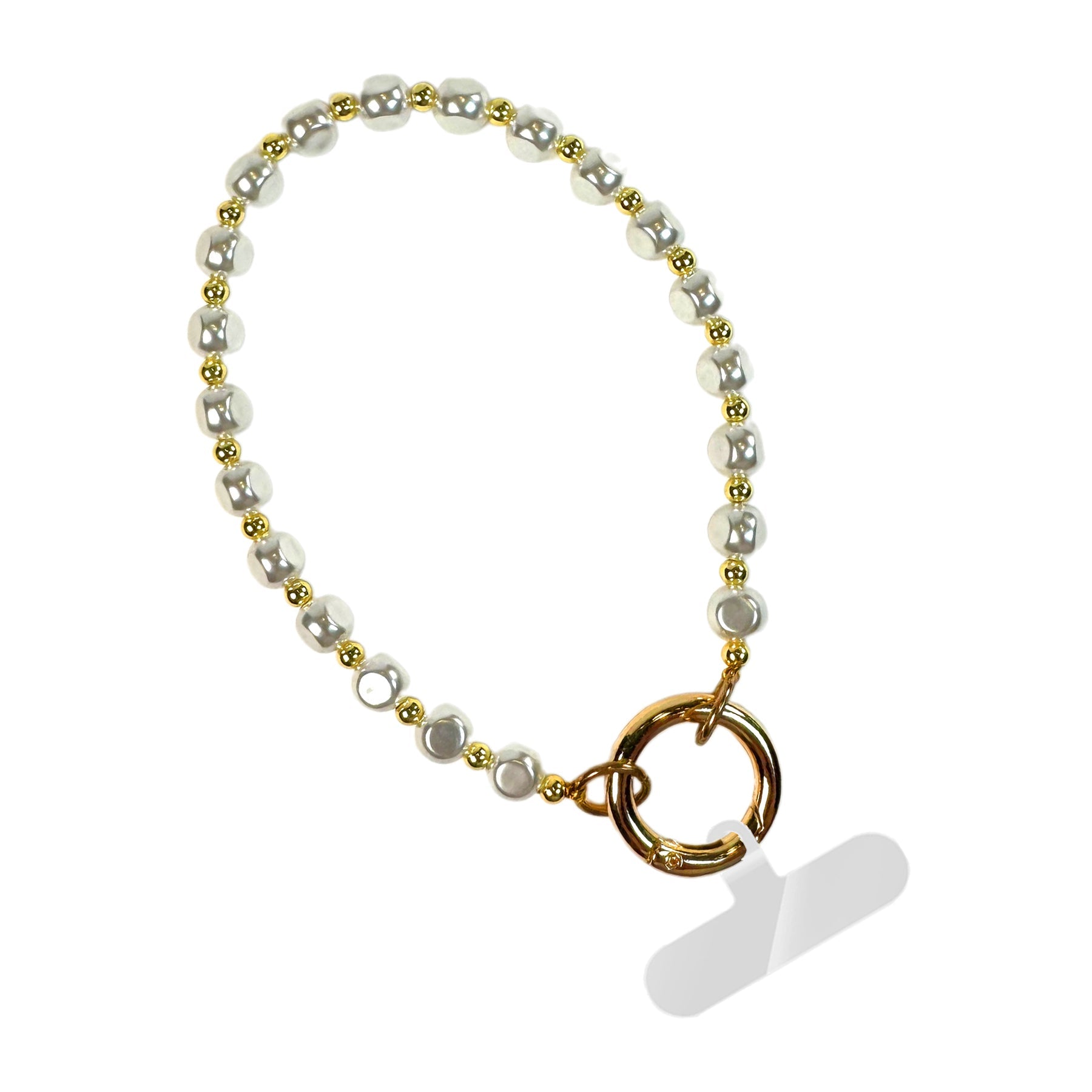 SaveTheGirls Clip & Go Beaded Wristlet Nina Collection — fabric or material detail