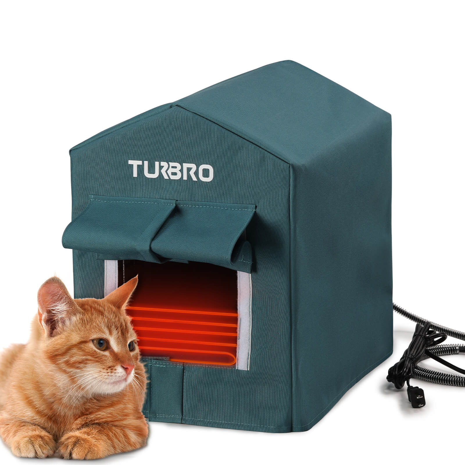 (Open Box) Neighborhood CH17A Heated Cat House – TURBRO, view 2