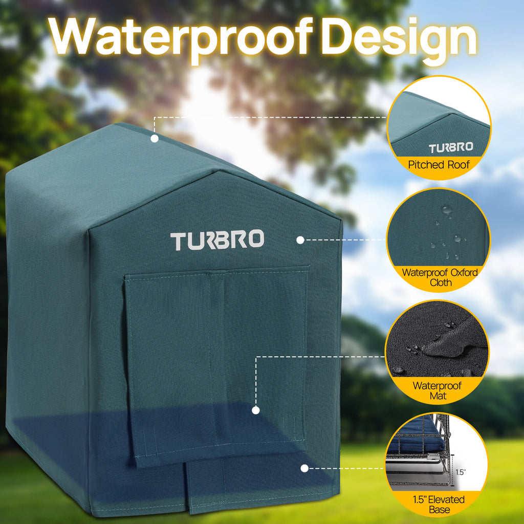 (Open Box) Neighborhood CH17A Heated Cat House – TURBRO, view 3