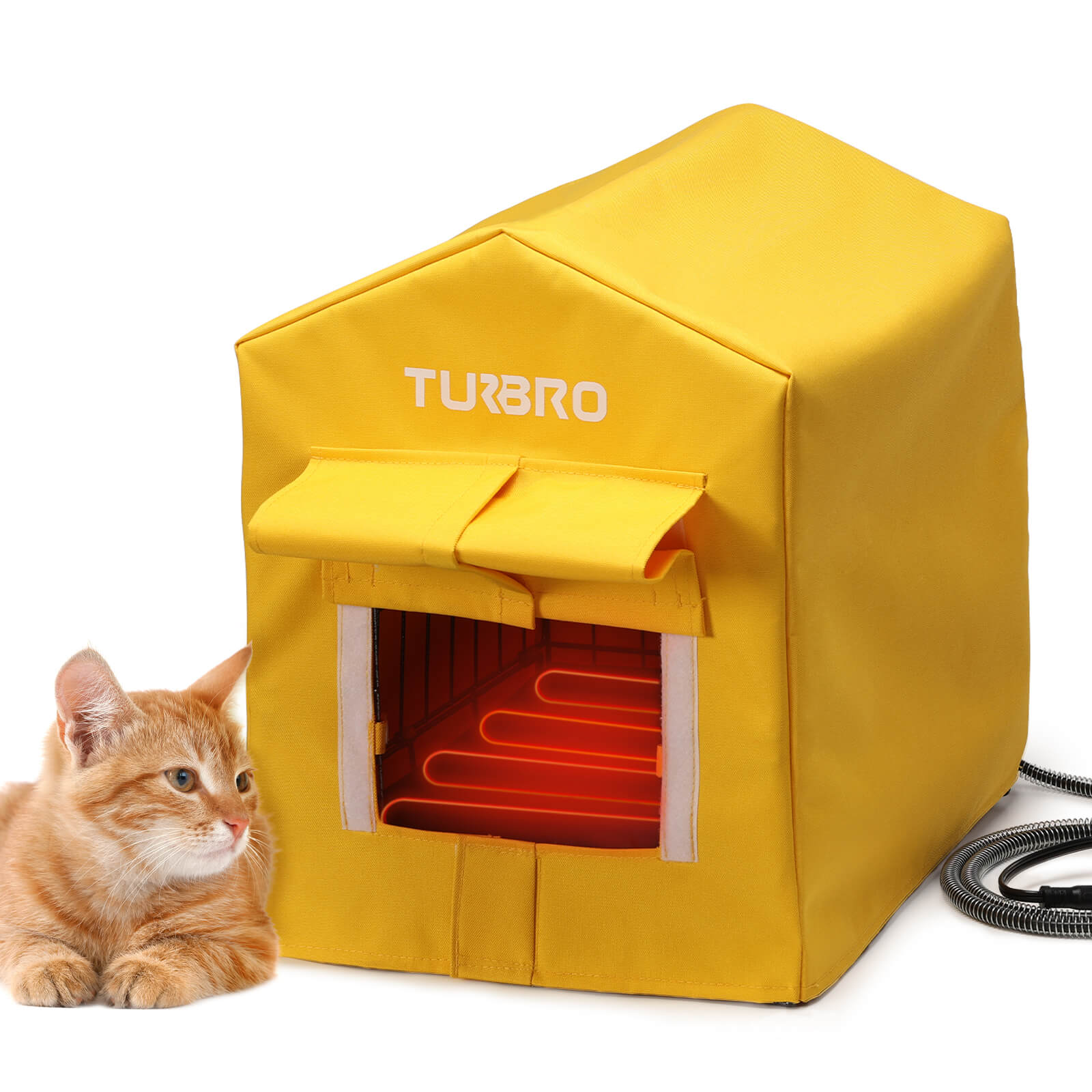 (Open Box) Neighborhood CH17A Heated Cat House – TURBRO, view 9