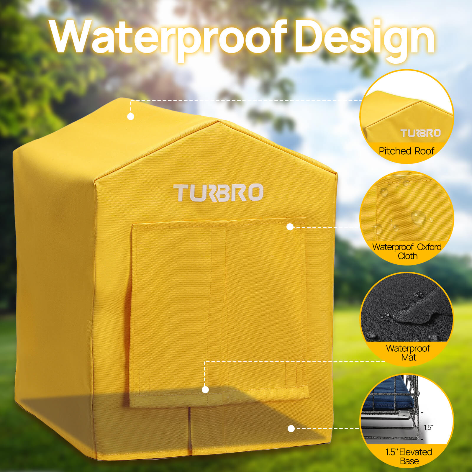 (Open Box) Neighborhood CH17A Heated Cat House – TURBRO, view 10