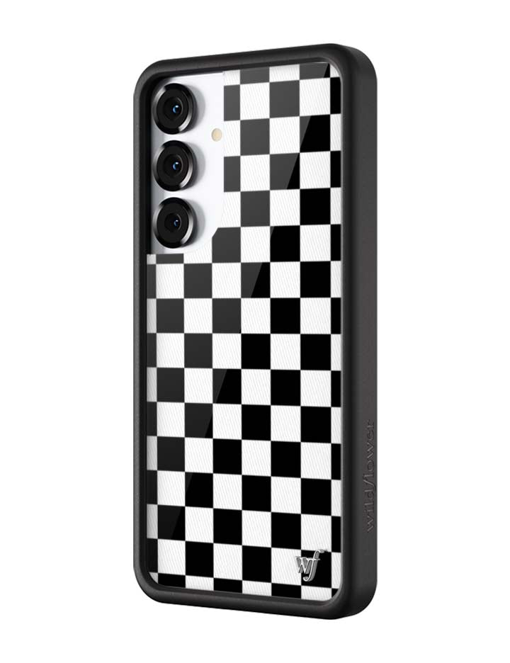 Wildflower Cases Checkers | Black Samsung Galaxy Case — alternative angle