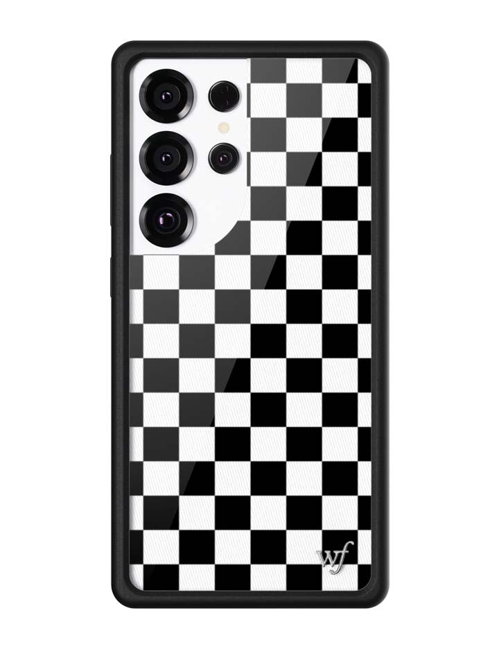 Wildflower Cases Checkers | Black Samsung Galaxy Case — main product shot