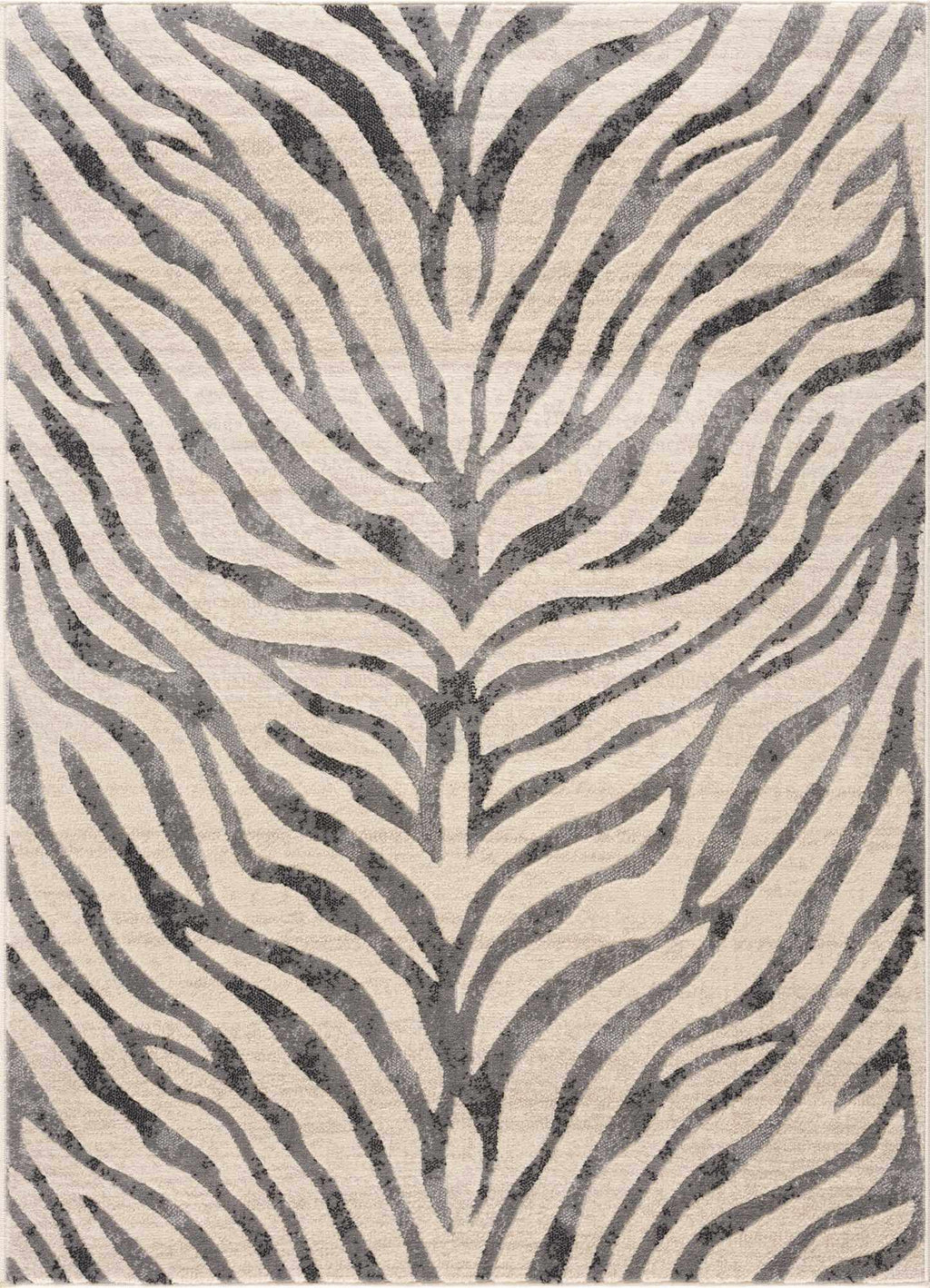 Gray Ecorse Zebra Print Area Rug – Boutique Rugs