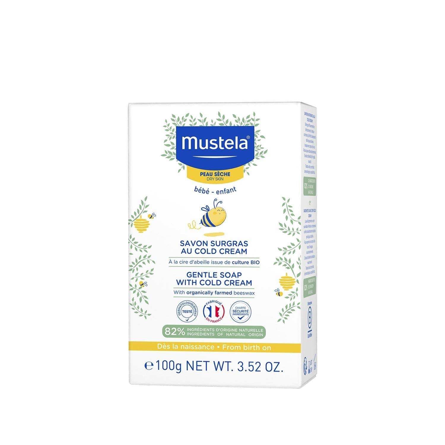 Mustela Cold Cream Soap - Gentle Cleansing Bar | 100g