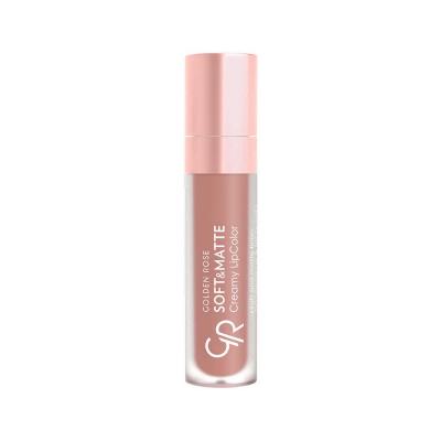 Golden Rose Matte Lip Color - Soft & Creamy, Long-Lasting Moisturizing Lipstick for Individuals Seeking Comfort & Sophistication