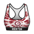 Rock 'Em Socks Women's Sports Bra - Alabama Crimson Tide - Team Tie Dye — main product shot