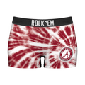 Rock 'Em Socks Women's Boy Shorts - Alabama Crimson Tide - Team Tie Dye — main product shot