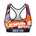 Rock 'Em Socks Rock 'Em Socks Women's Sports Bra - Clemson Tigers - Team Blast — main product shot