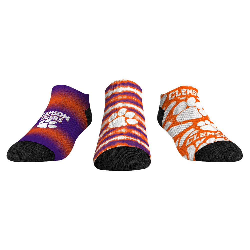 Rock 'Em Socks Clemson Tigers - Low Cut  - Make Some Noise (3-Pack) — main product shot