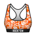Rock 'Em Socks Women's Sports Bra - Clemson Tigers - Twisted Wordmark — main product shot
