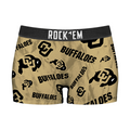 Rock 'Em Socks Women's Boy Shorts - Colorado Buffaloes - Logo All-Over — main product shot