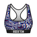 Rock 'Em Socks Rock 'Em Socks Women's Sports Bra - FAU Owls - Twisted Wordmark — main product shot