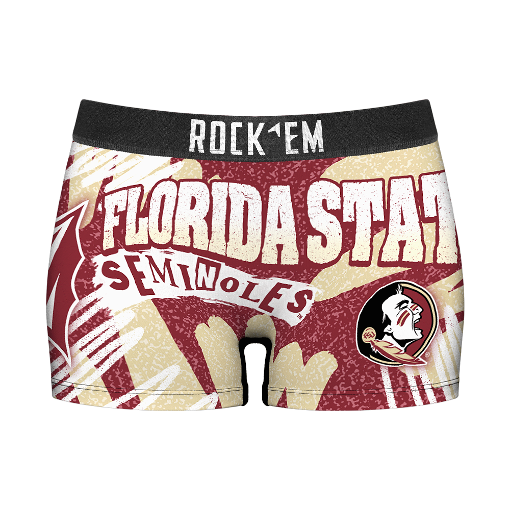 Rock 'Em Socks Women's Boy Shorts - Florida State Seminoles - Team Blast — main product shot