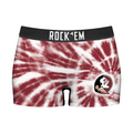 Rock 'Em Socks Women's Boy Shorts - Florida State Seminoles - Team Tie Dye — main product shot