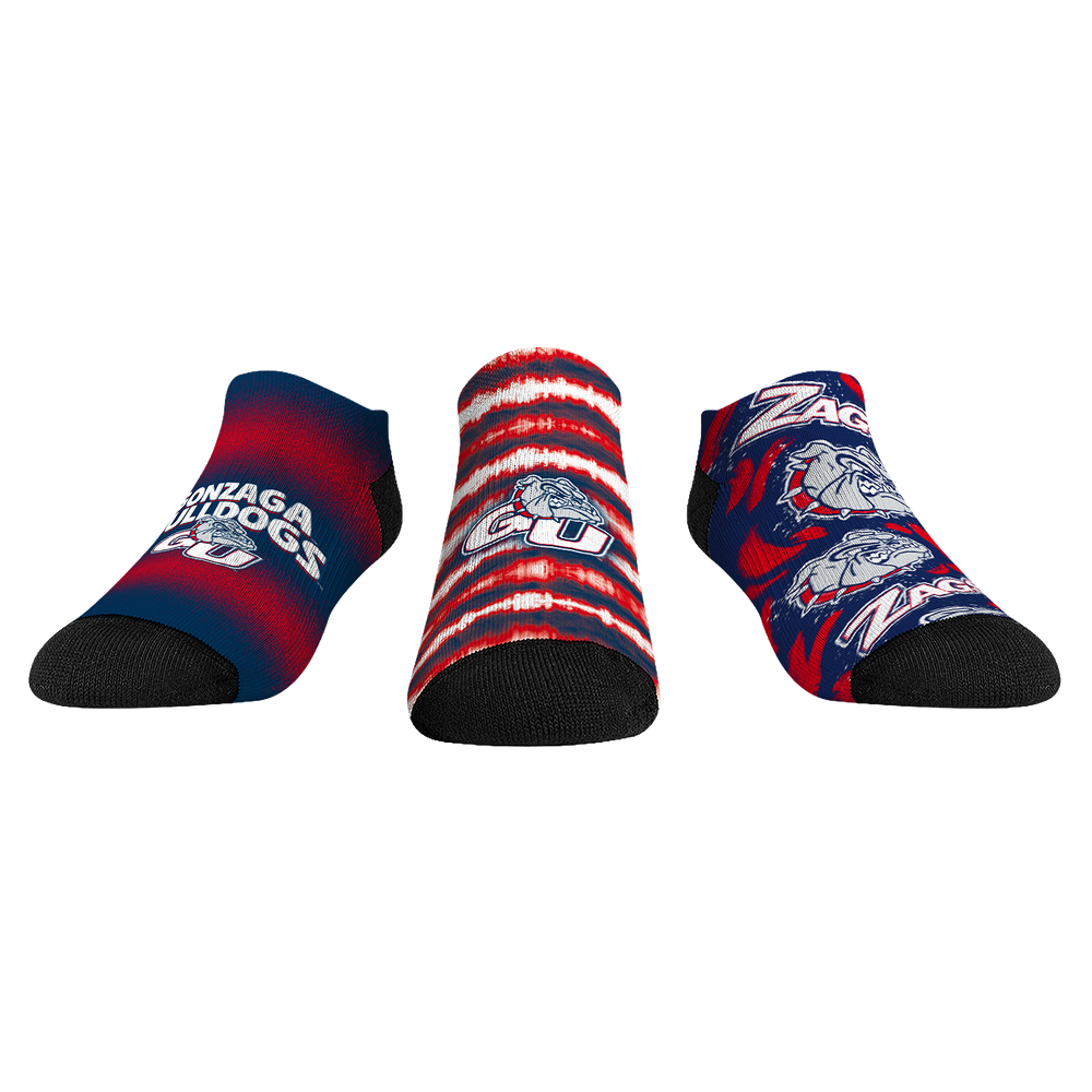 Rock 'Em Socks Gonzaga Bulldogs - Low Cut  - Make Some Noise (3-Pack) — main product shot