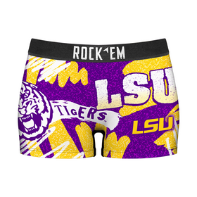 Rock 'Em Socks Women's Boy Shorts - LSU Tigers - Team Blast