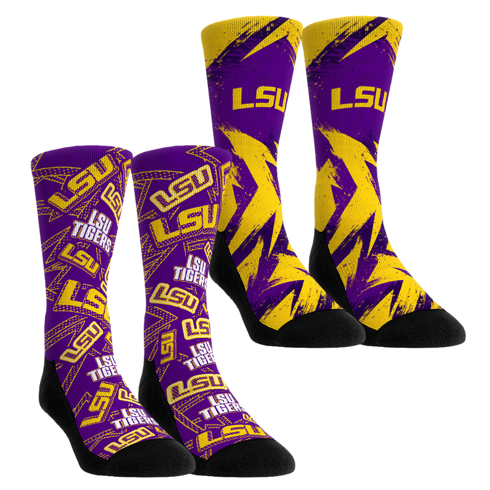 Rock 'Em Socks Rock 'Em Socks LSU Tigers - Game Day 2-Pack — main product shot
