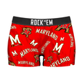 Rock 'Em Socks Women's Boy Shorts - Maryland Terrapins - Logo All-Over — main product shot