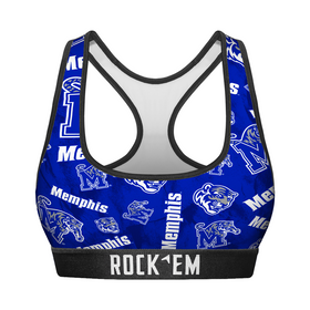 Women's Sports Bra - Memphis Tigers - Logo All-Over