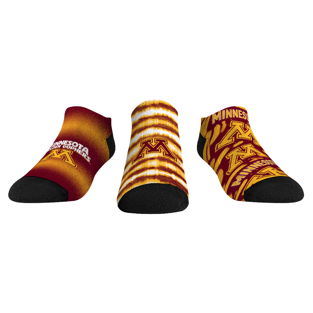 Rock 'Em Socks Minnesota Golden Gophers - Low Cut  - Make Some Noise (3-Pack) — main product shot