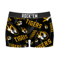 Rock 'Em Socks Women's Boy Shorts - Missouri Tigers - Logo All-Over — main product shot