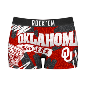 Rock 'Em Socks Women's Boy Shorts - Oklahoma Sooners - Team Blast
