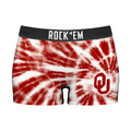 Rock 'Em Socks Women's Boy Shorts - Oklahoma Sooners - Team Tie Dye — main product shot