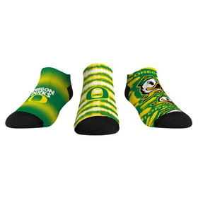 Rock 'Em Socks Oregon Ducks - Low Cut  - Make Some Noise (3-Pack)