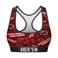 Rock 'Em Socks Women's Sports Bra - South Carolina Gamecocks - Logo All-Over — main product shot