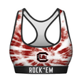 Rock 'Em Socks Women's Sports Bra - South Carolina Gamecocks - Team Tie Dye — main product shot
