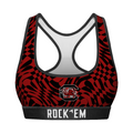 Rock 'Em Socks Women's Sports Bra - South Carolina Gamecocks - Wavy Checkers — main product shot