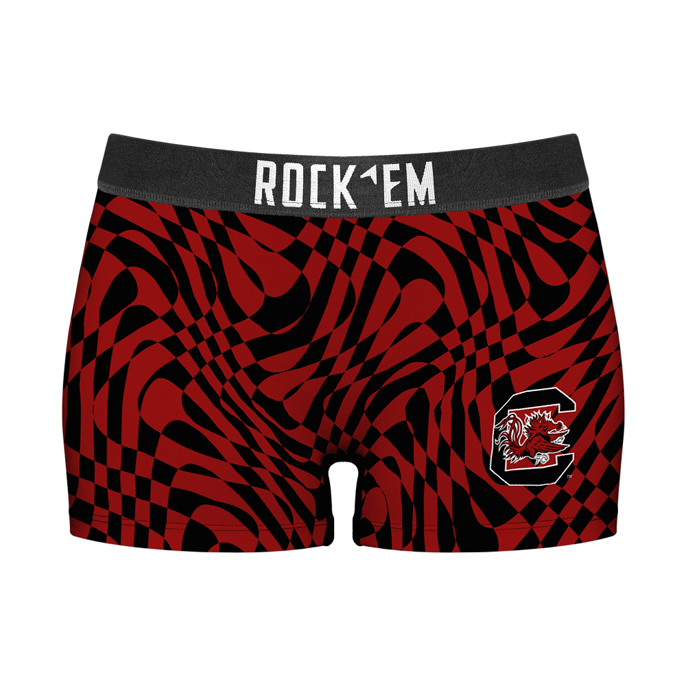 Rock 'Em Socks Women's Boy Shorts - South Carolina Gamecocks - Wavy Checkers — main product shot
