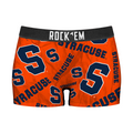 Rock 'Em Socks Women's Boy Shorts - Syracuse Orange - Logo All-Over — main product shot