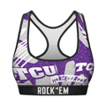 Rock 'Em Socks Rock 'Em Socks Women's Sports Bra - TCU Horned Frogs - Team Blast — main product shot