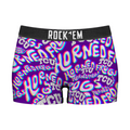 Rock 'Em Socks Women's Boy Shorts - TCU Horned Frogs - Twisted Wordmark — main product shot