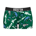 Rock 'Em Socks Women's Boy Shorts - Tulane Green Wave - Logo All-Over — main product shot