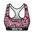 Rock 'Em Socks Women's Sports Bra - Texas A&M Aggies - Twisted Wordmark — main product shot