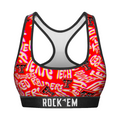 Rock 'Em Socks Women's Sports Bra - Texas Tech Red Raiders - Twisted Wordmark — main product shot