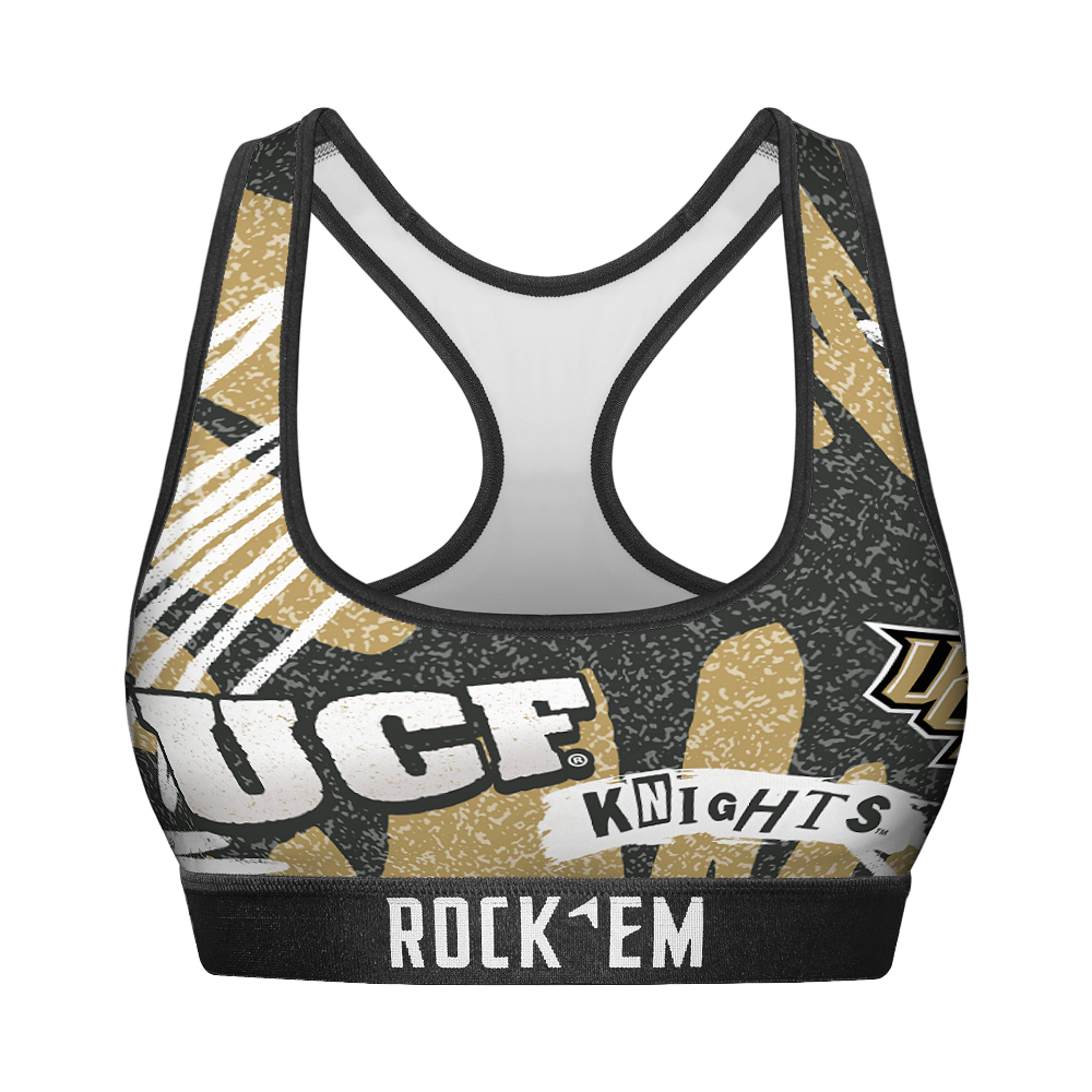 Rock 'Em Socks Rock 'Em Socks Women's Sports Bra - UCF Knights - Team Blast — main product shot