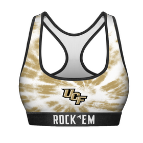 Rock 'Em Socks Women's Sports Bra - UCF Knights - Team Tie Dye